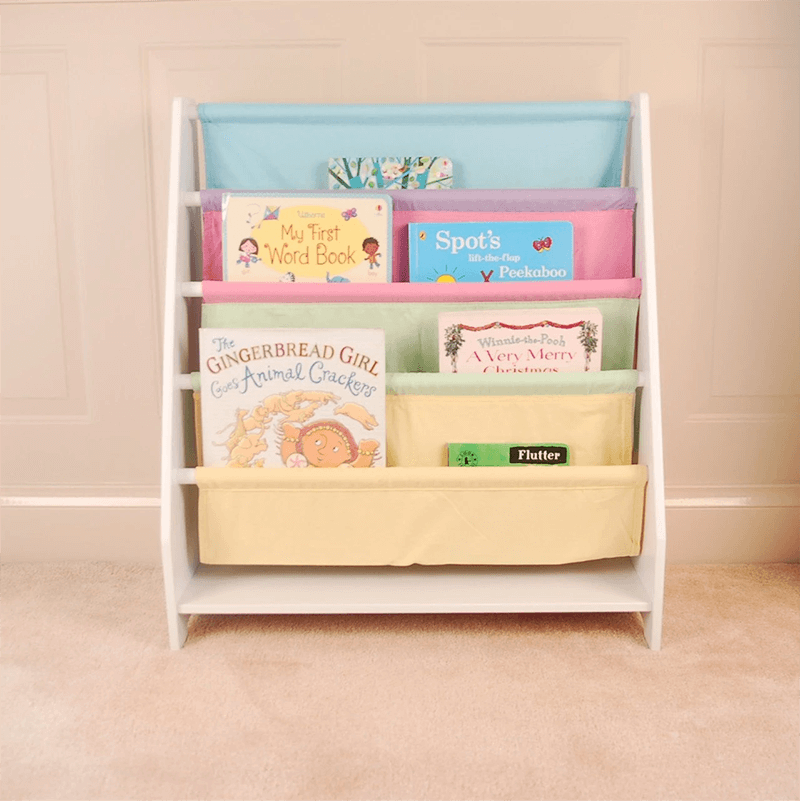 White Funnel Charlie Wooden Kids Bookcase