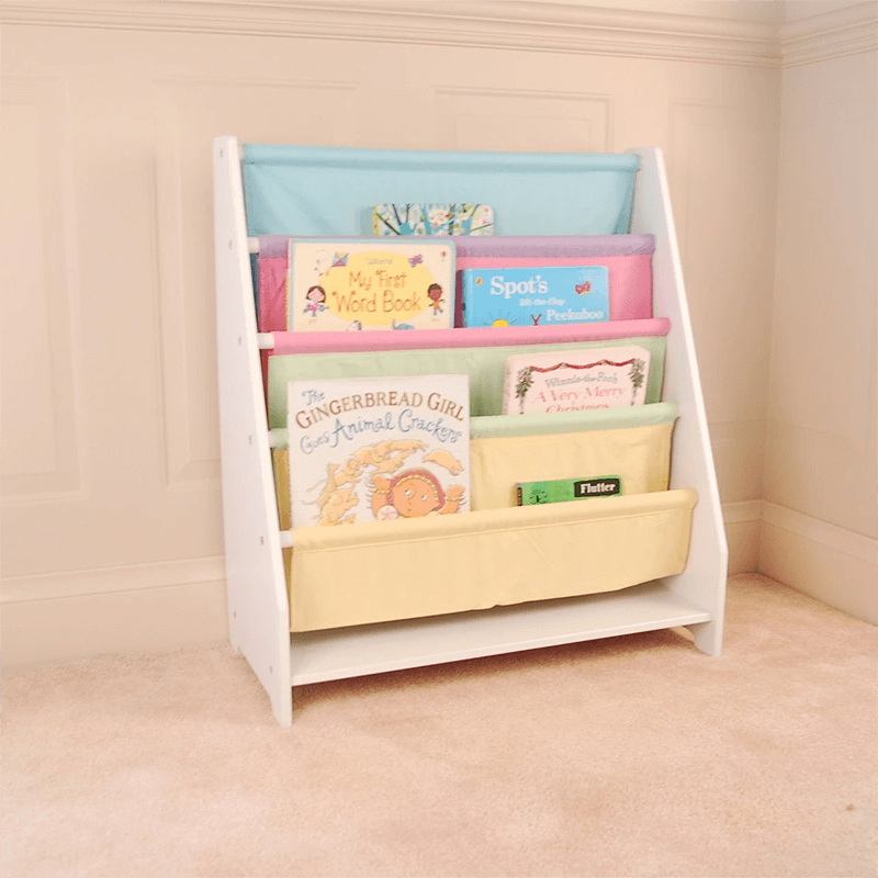 White Funnel Charlie Wooden Kids Bookcase