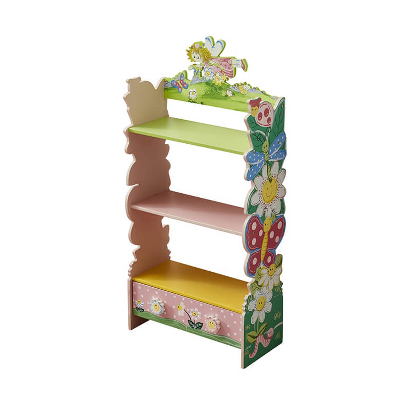 Funnel Hand Painted 3-Tier Flower Bookcase