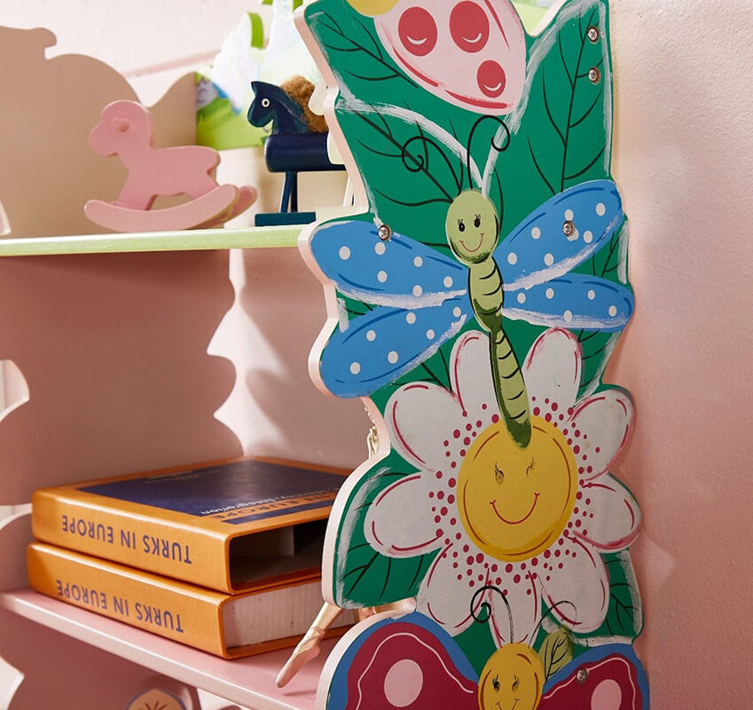 Funnel Hand Painted 3-Tier Flower Bookcase