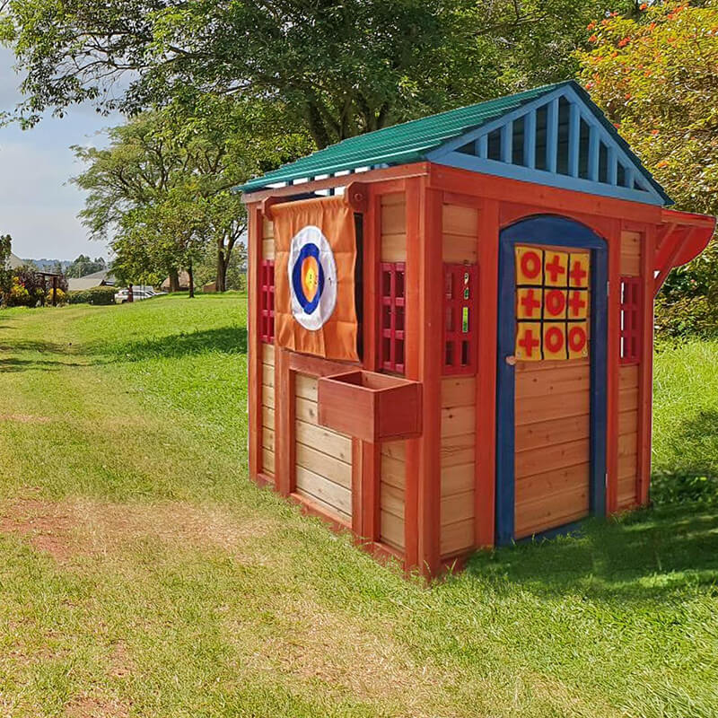  Golden Eco-friendly Outdoor Wooden Playhouse