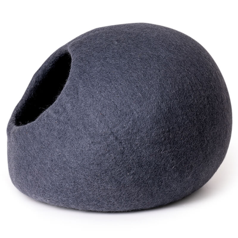 Dark Blue Handmade Cat Bed Cave