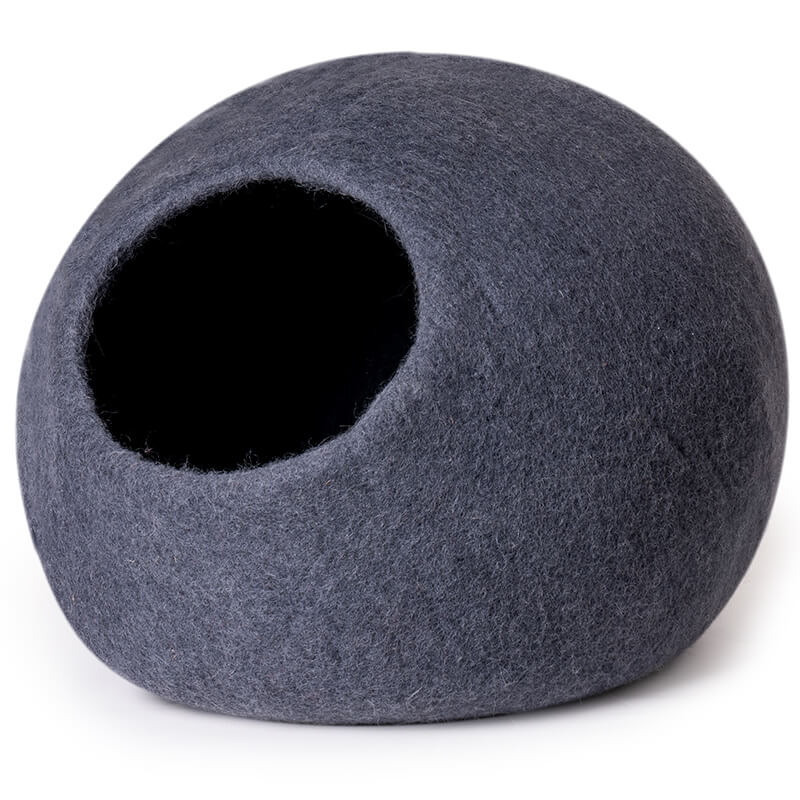 Dark Blue Handmade Cat Bed Cave