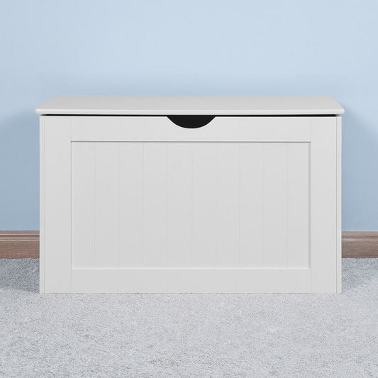 White Lift Top Entryway Storage Cabinet