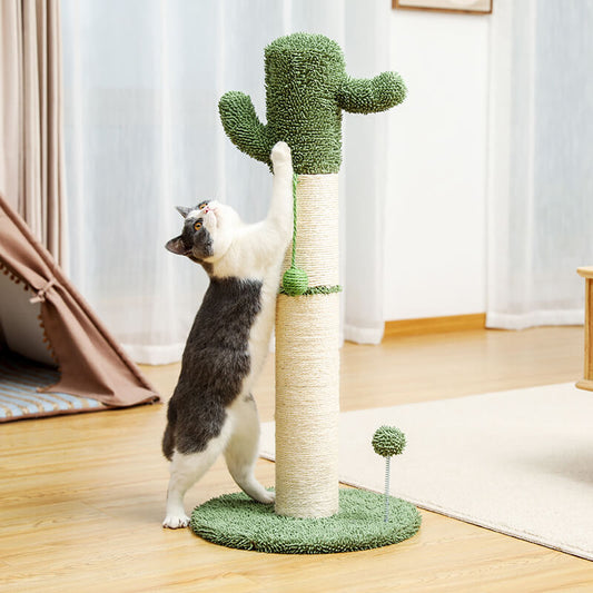 White Large Cactus Cat Scratching Post