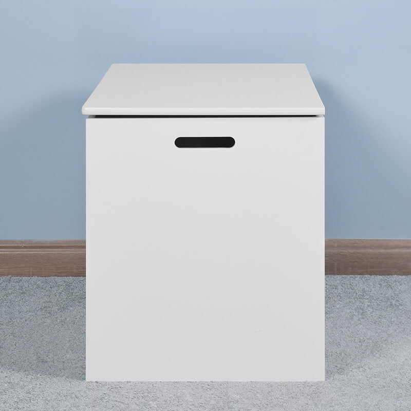 White Lift Top Entryway Storage Cabinet