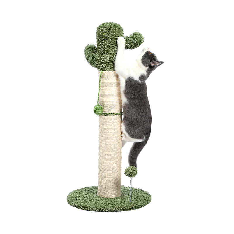 White Large Cactus Cat Scratching Post