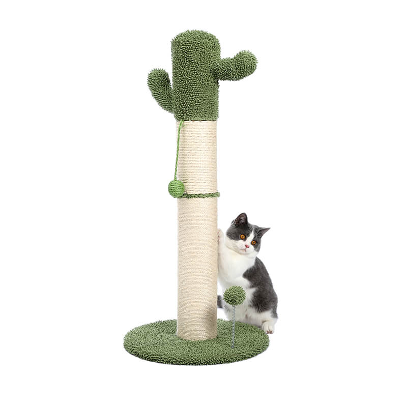 White Large Cactus Cat Scratching Post