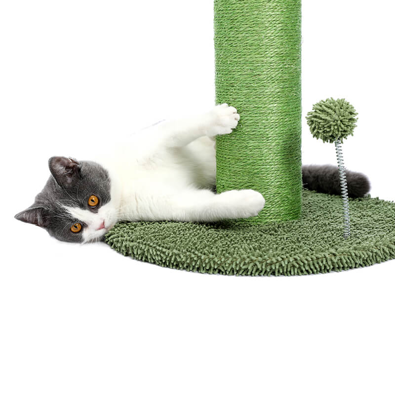 15" Natural Green Sisal Rope Cat Cactus Scratcher