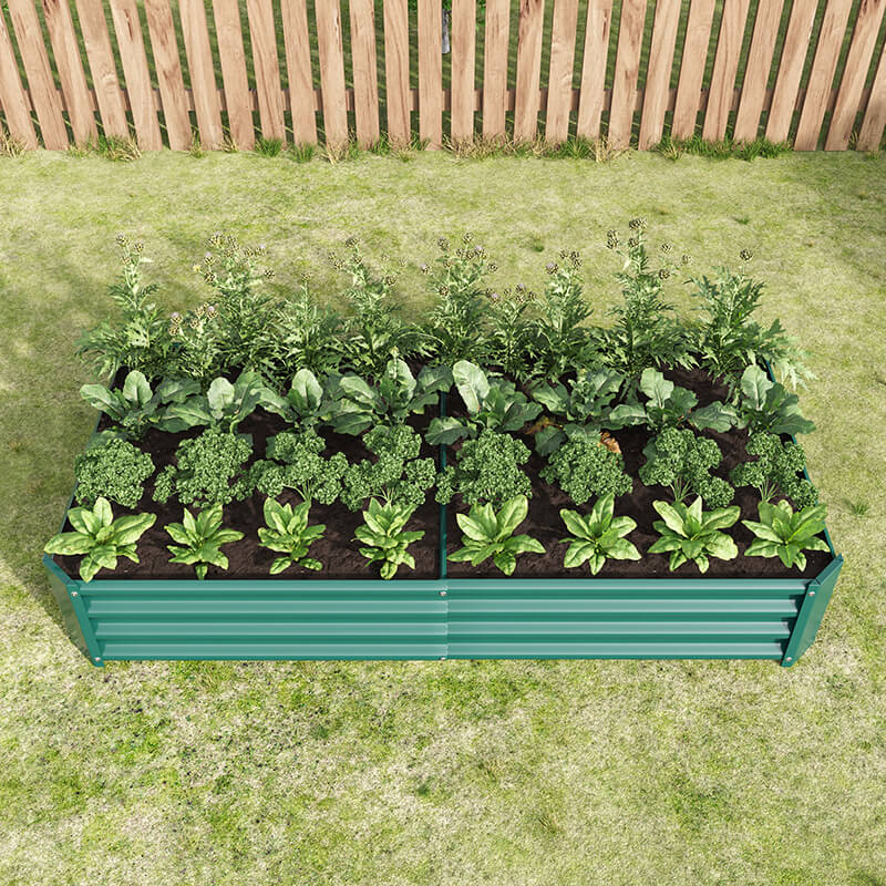 Outdoor Raised Rectangle Planter Garden Bed