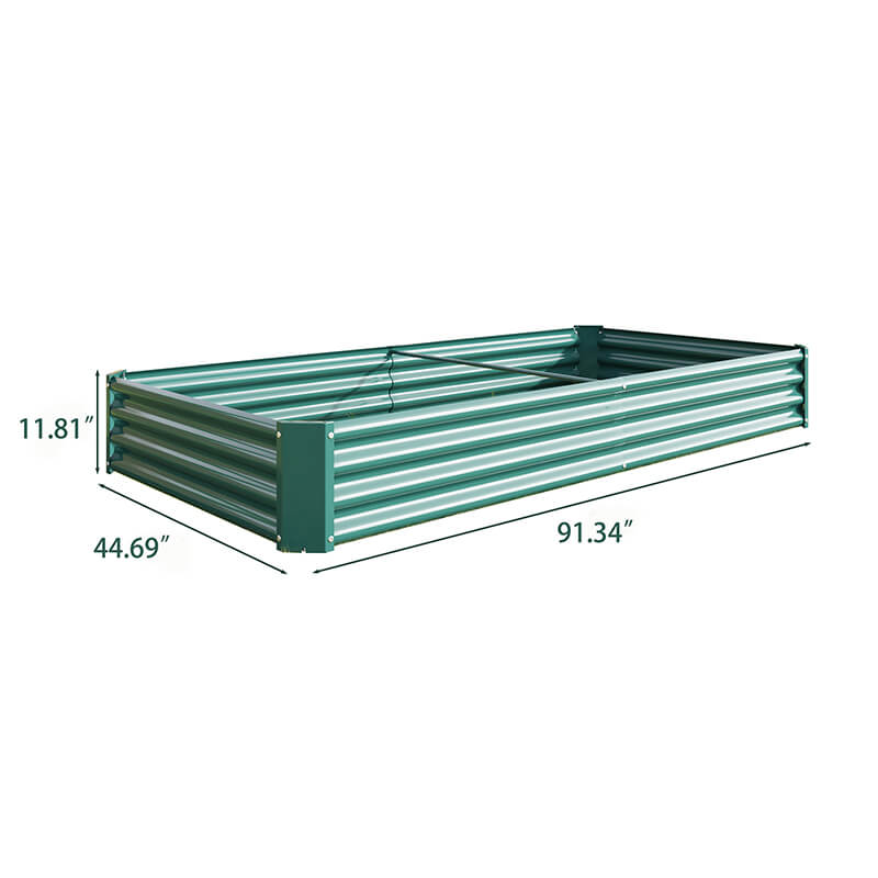 Green Metal Raised Garden Bed Kit