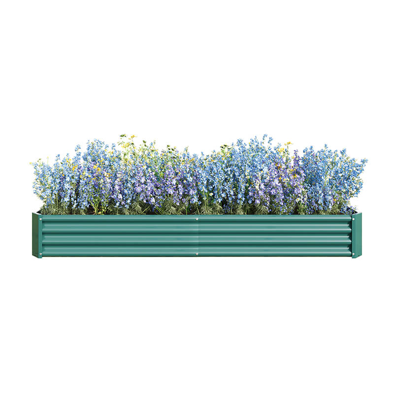 Green Metal Raised Garden Bed Kit