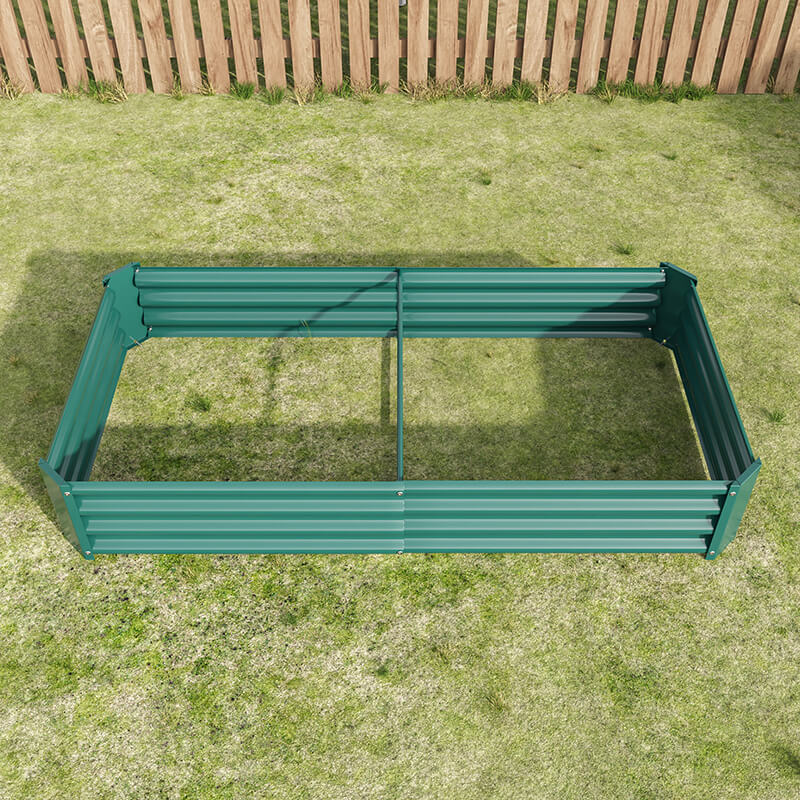 Outdoor Raised Rectangle Planter Garden Bed