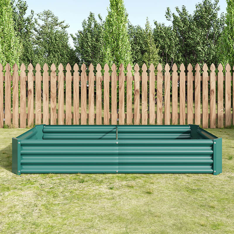 Outdoor Raised Rectangle Planter Garden Bed