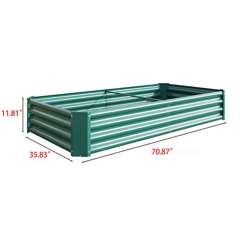 Outdoor Raised Rectangle Planter Garden Bed