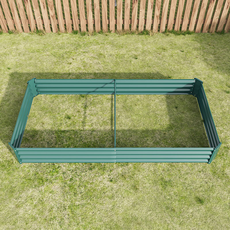 Green Metal Raised Garden Bed Kit