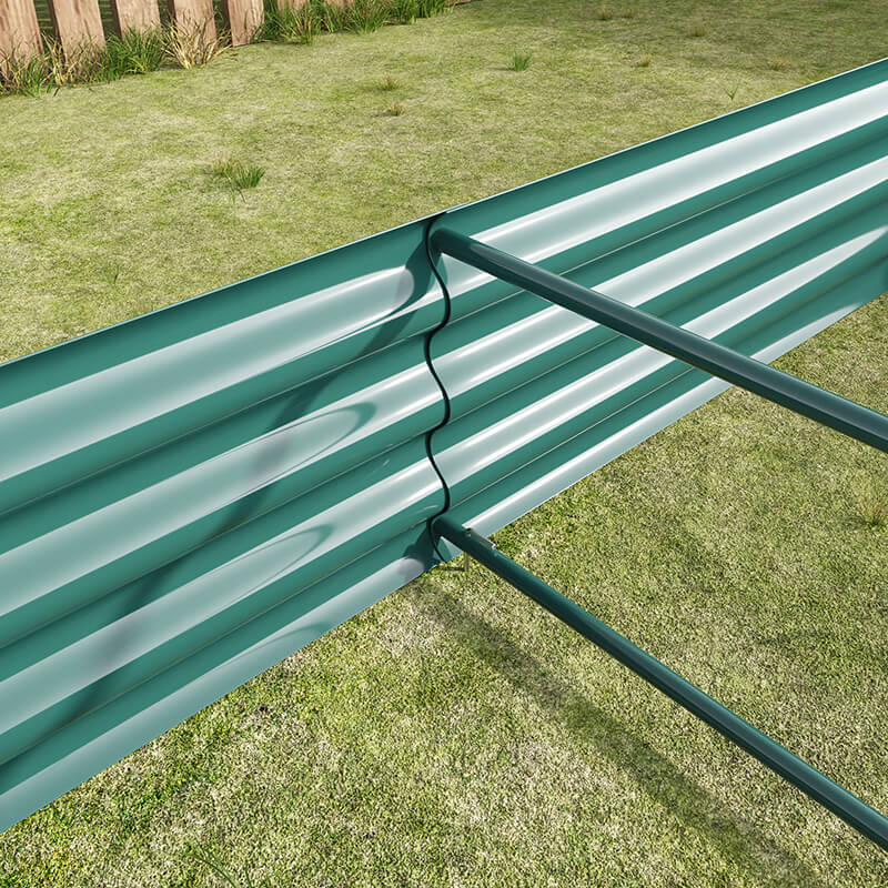 Green Metal Raised Garden Bed Kit