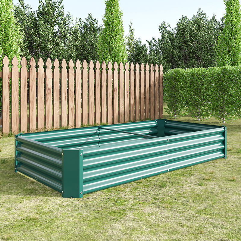 Outdoor Raised Rectangle Planter Garden Bed