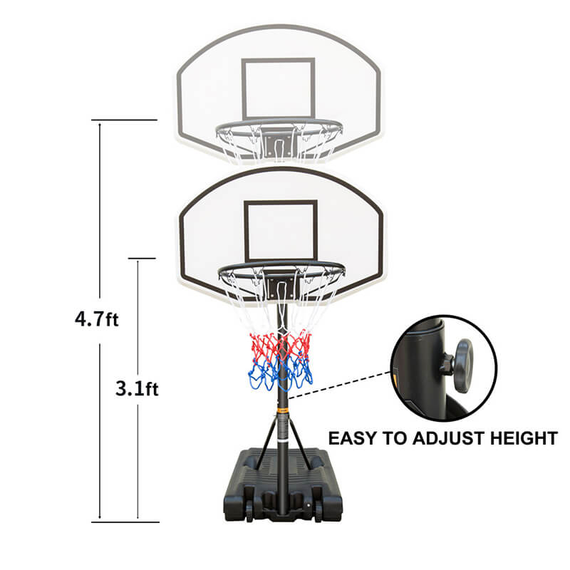 36" Portable Swimming Poolside Basketball Hoop