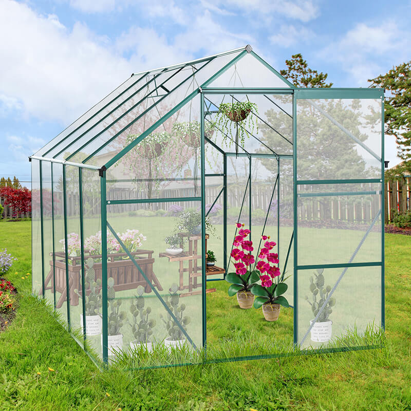 Polycarbonate Aluminum Heavy Duty Greenhouse