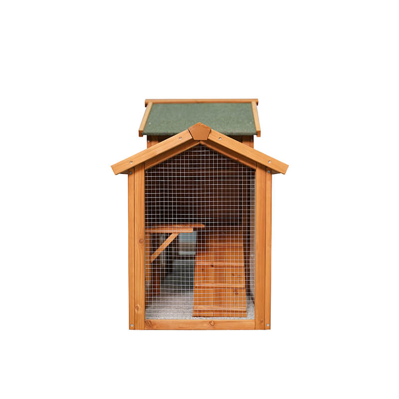 79.5" Bean-red Teddy Extra Large Bunny Cage With Two-tier Waterproof Roof