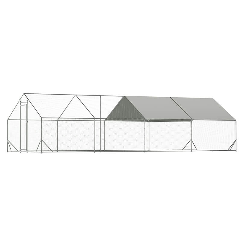 Large Galvanized Wire Metal Chicken Coop