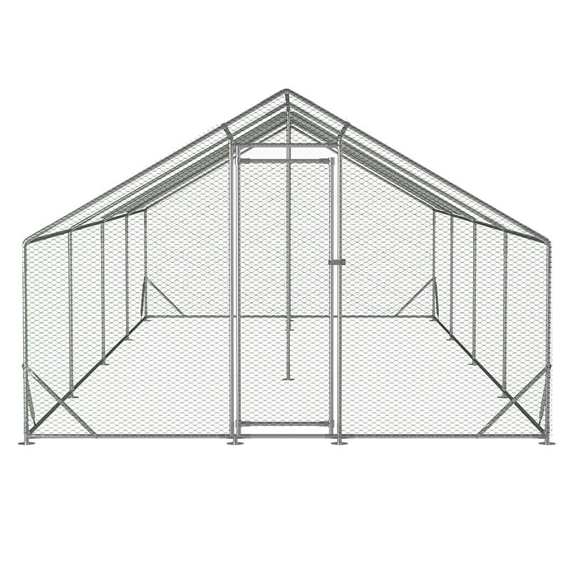 Large Galvanized Wire Metal Chicken Coop