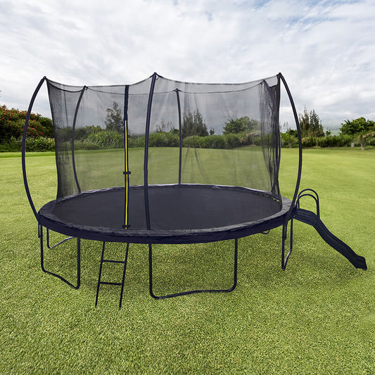 Black Outdoor Enclosure Net Pumpkin Trampoline