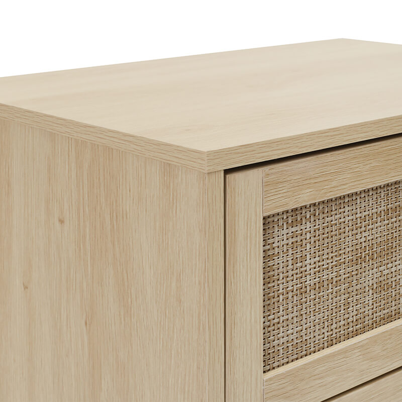 23.6" Natural Particle Board 3-Drawer Cabinet