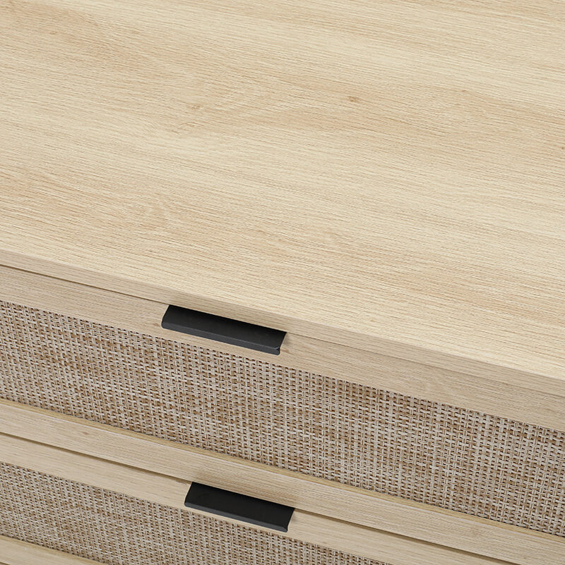 23.6" Natural Particle Board 3-Drawer Cabinet