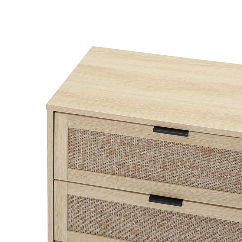 23.6" Natural Particle Board 3-Drawer Cabinet