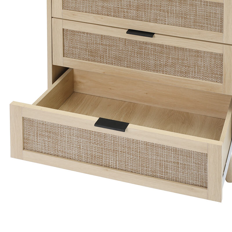 23.6" Natural Particle Board 3-Drawer Cabinet