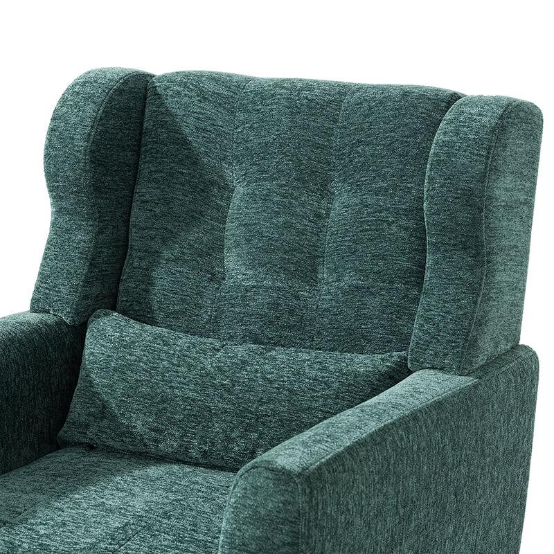 Modern Green Comfy Upholstered Accent Chair