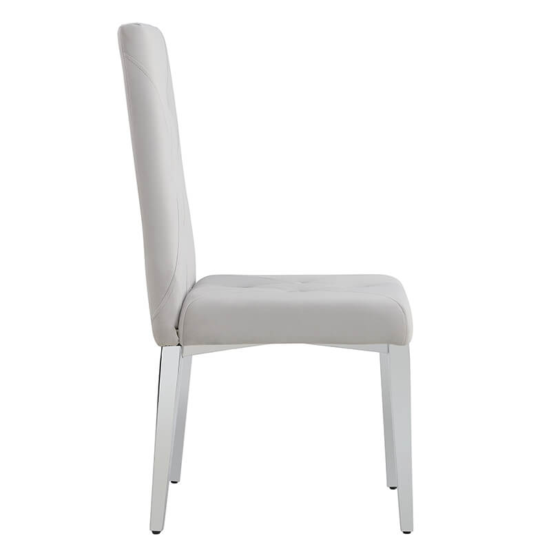 19.3" Velvet High Backrest Dining Chair