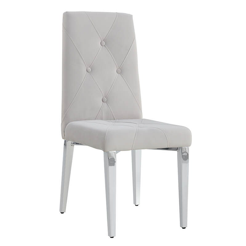 19.3" Velvet High Backrest Dining Chair