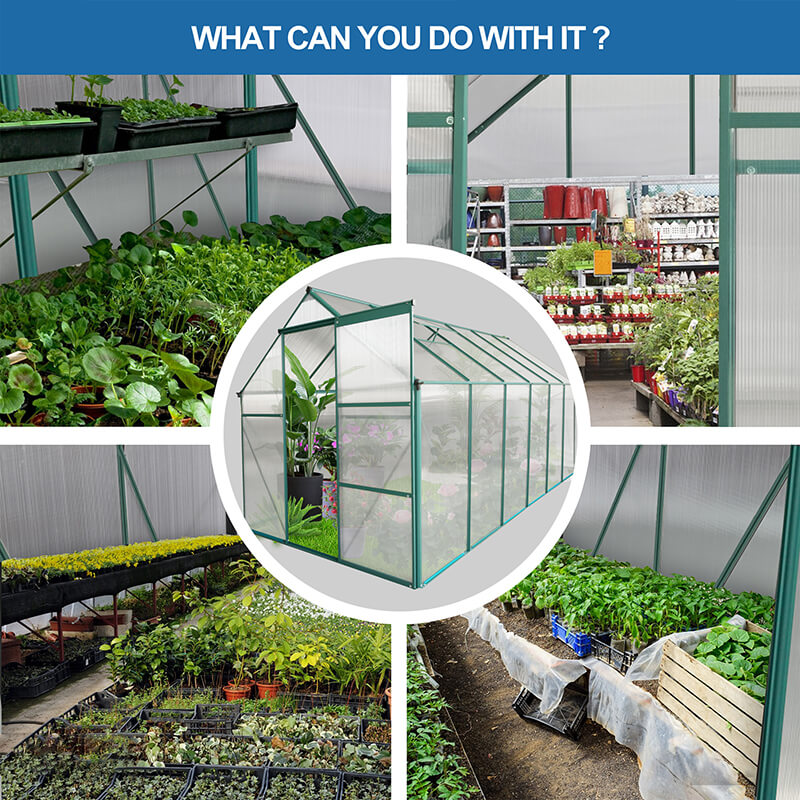 146.1" Aluminum Heavy Duty Walk-in Greenhouse