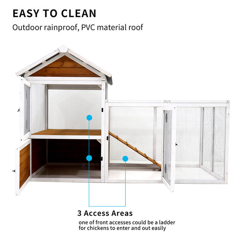 Cage House for Rabbit and Chicken with Nest Box