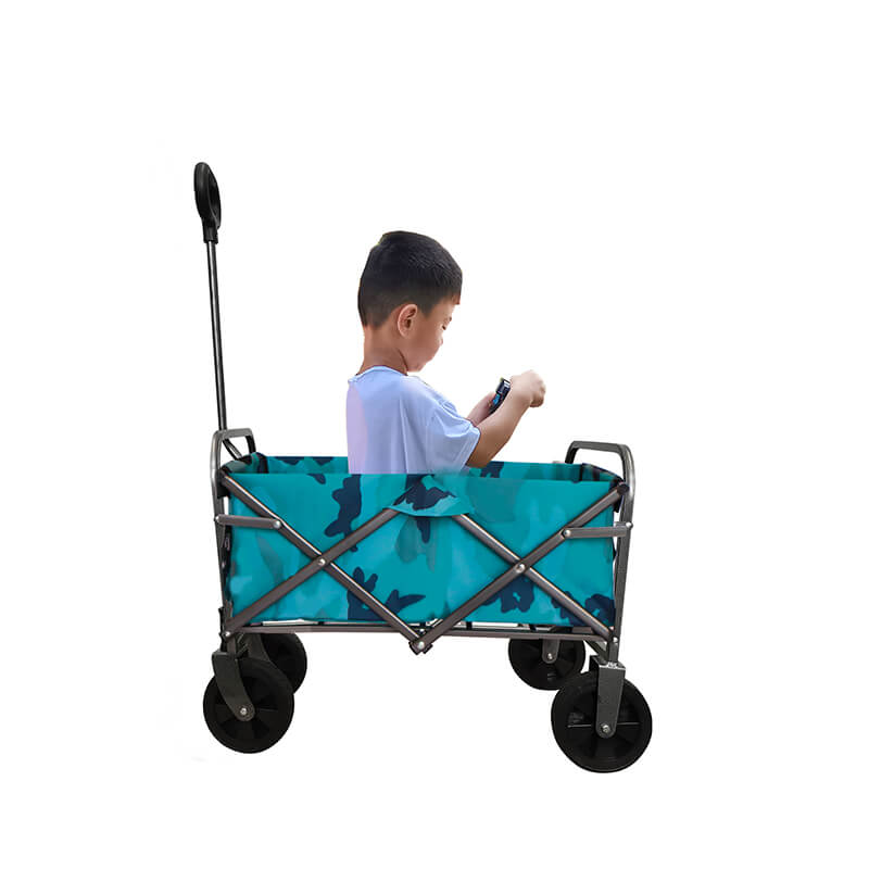 Navy Blue Outdoor Wagon Garden Cart