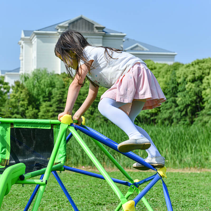 Green Kids Geometric Jungle Climbing Dome