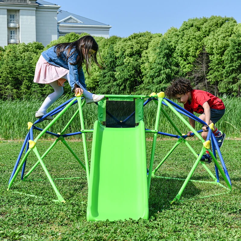 Green Kids Geometric Jungle Climbing Dome