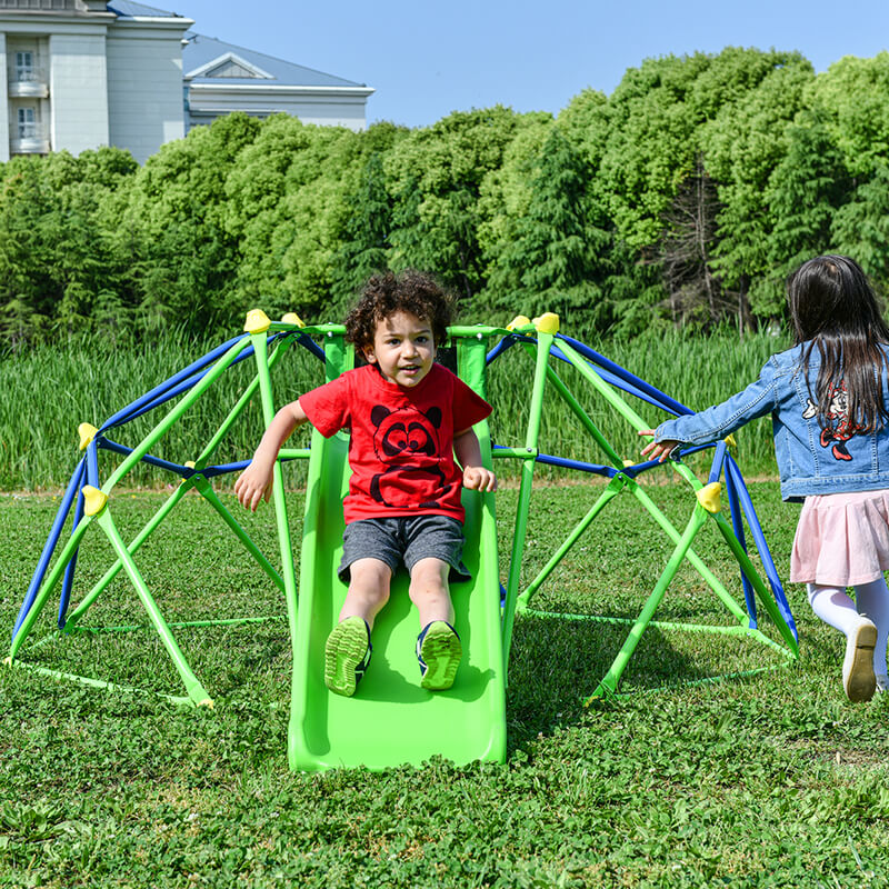 Green Kids Geometric Jungle Climbing Dome