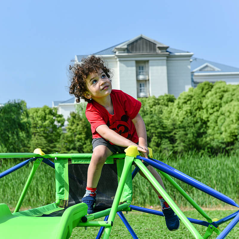 Green Kids Geometric Jungle Climbing Dome