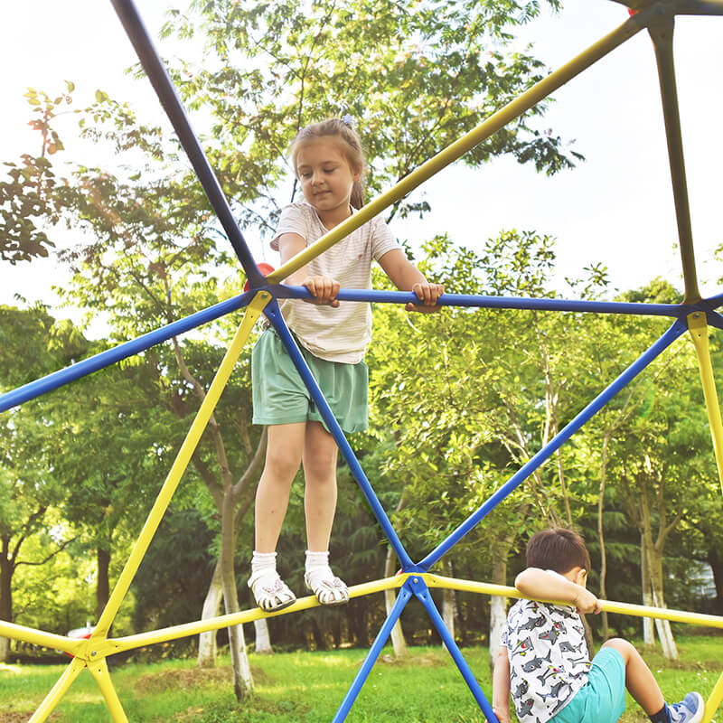 120" Blue Kids Dome Climber With Rust & UV Resistant Steel - 10ft Dome