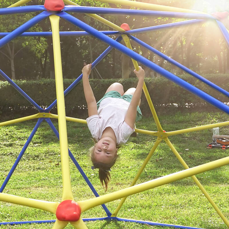 120" Blue Kids Dome Climber With Rust & UV Resistant Steel - 10ft Dome