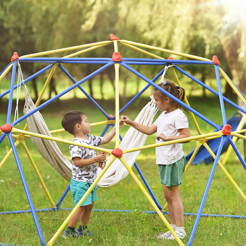 120" Blue Kids Dome Climber With Rust & UV Resistant Steel - 10ft Dome