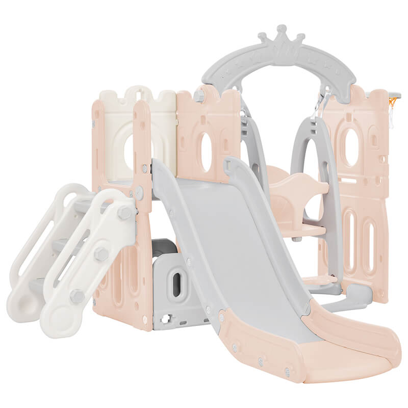 Kids Playground Climber Slide Swing Playset