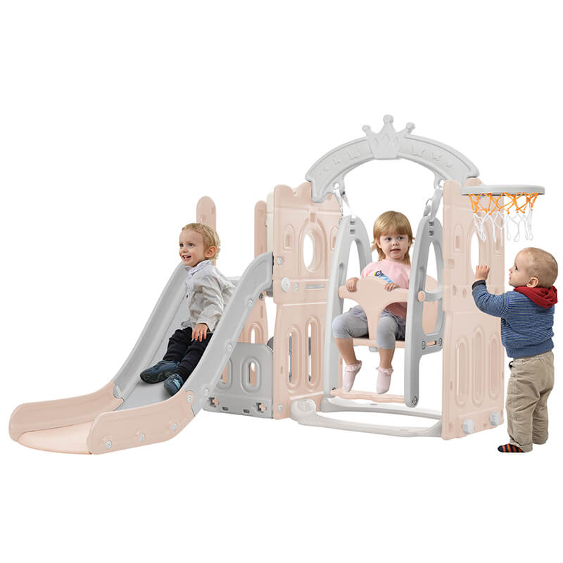 Kids Playground Climber Slide Swing Playset