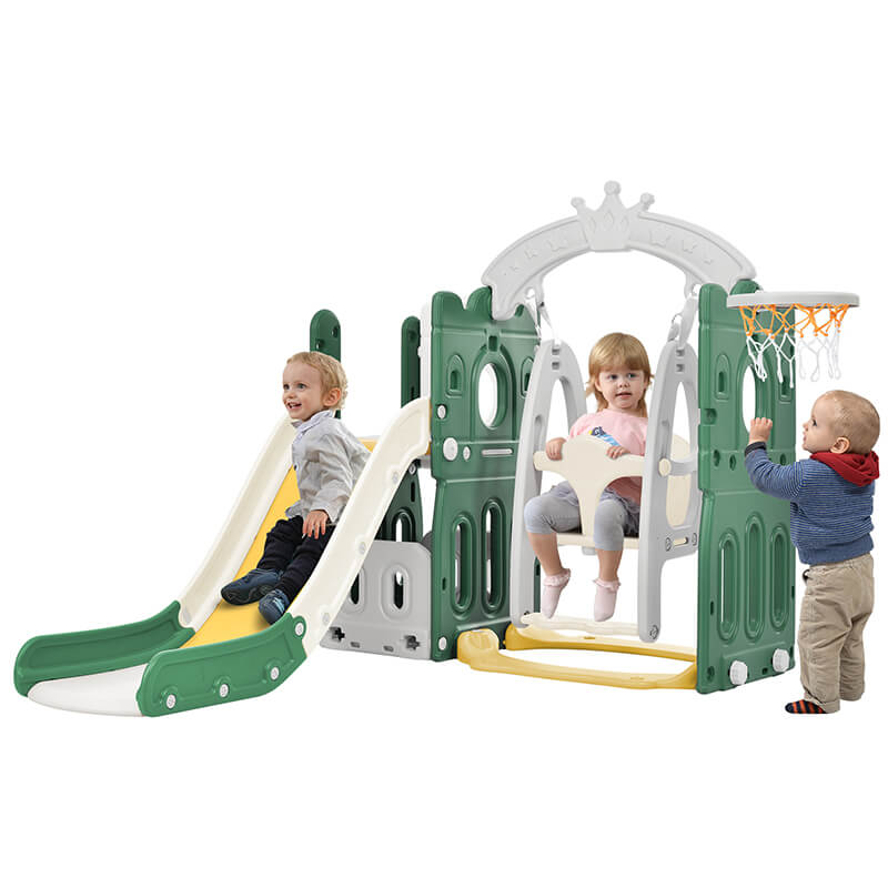 Playground Toddler Climber Slide & Swing Set