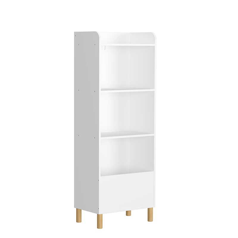 White 4-Tier Book Display Kids Bookcase