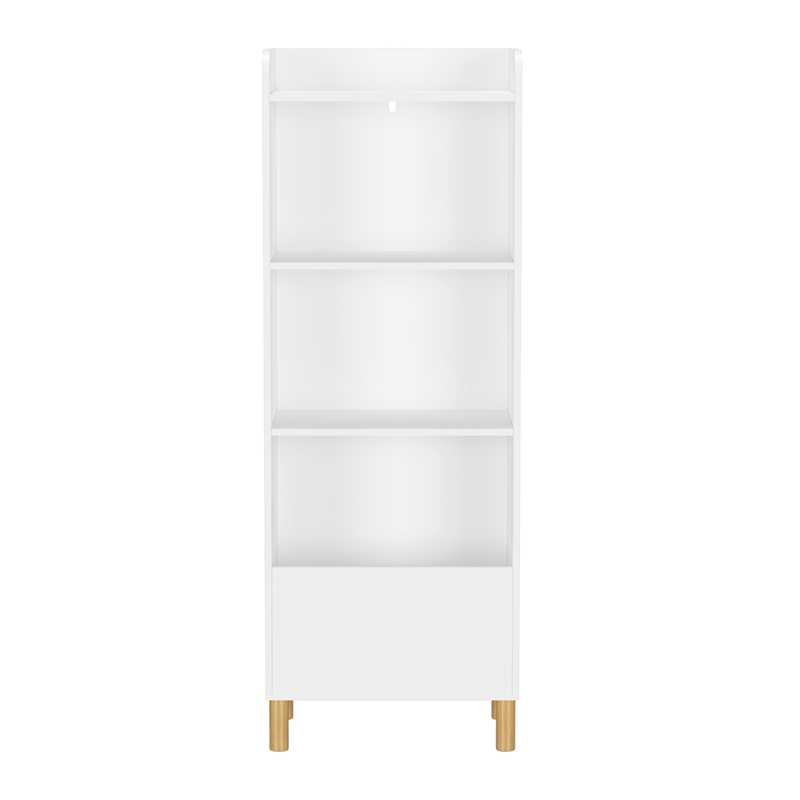 White 4-Tier Book Display Kids Bookcase